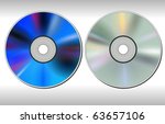 DVD CD disc, vector.