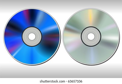 DVD CD disc, vector.