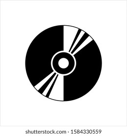Dvd Cd Icon Vector Art Illustration