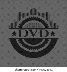 DVD dark emblem. Retro