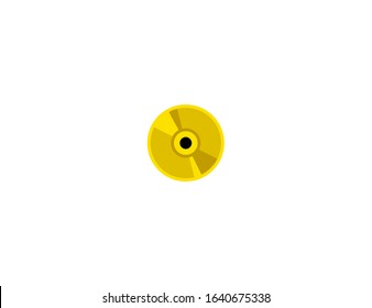 DVD disc vector flat icon. Isolated dvd video disc emoji illustration 