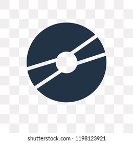 DVD Disc vector icon isolated on transparent background, DVD Disc transparency concept can be used web and mobile