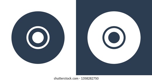 DVD Disk Icon Vector