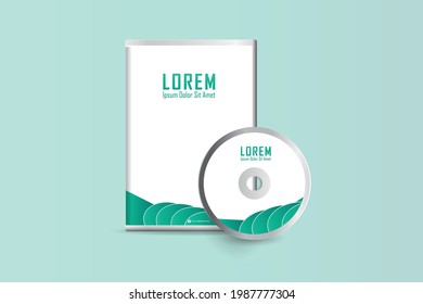 DVD and disk label design. Luxury, Modern, Elegant, Professional Minimalist Business DVD cover design design with disk label design. Vector illustration