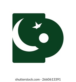 DVD-Laufwerk in Pakistan Flaggensymbol