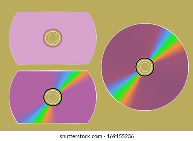 DVD disk Radiant Orchid (without mesh)