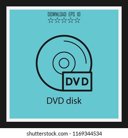 DVD disk vector icon