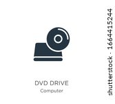 Dvd drive icon vector. Trendy flat dvd drive icon from computer collection isolated on white background. Vector illustration can be used for web and mobile graphic design, logo, eps10