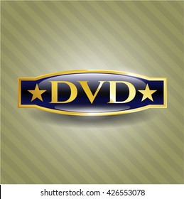 Emblema dorado de DVD