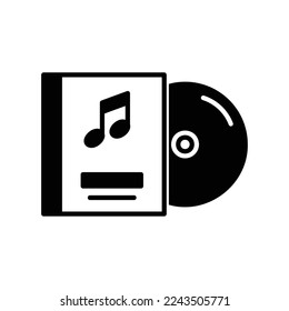 The DVD icon contains recorded music and multimedia in black solid style