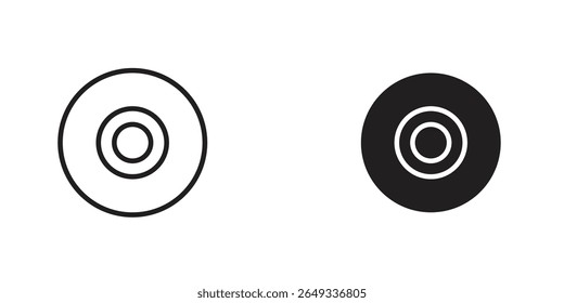 Ícone do DVD Ilustrações de design. ícones da Web editáveis