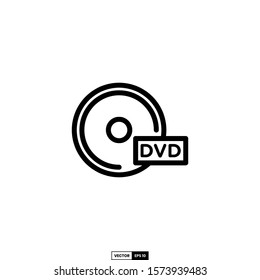 dvd icon, design inspiration vector template for interface and any purpose