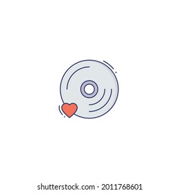 Icono de dvd aislado en fondo blanco