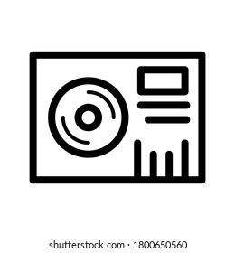 DVD icon or logo isolated sign symbol vector illustration - high quality black style vector icons
