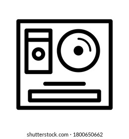 DVD icon or logo isolated sign symbol vector illustration - high quality black style vector icons
