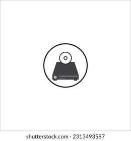 DVD icon logo vector design