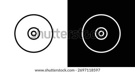 DVD icon Logo. Vector Illustration. EPS Illustration.