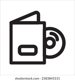 dvd icon on a white background icon vector