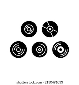 Dvd Icon Set Vector Symbol Design Illustration
