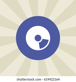 dvd icon. sign design. background