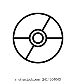DVD icon symbol vector template