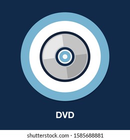 Dvd Icon - Vector CD Disc
