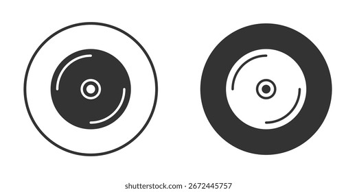 Ícone DVD de clipart vetorial em cores pretas. adequado para trabalho gráfico