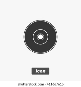 DVD icon, vector illustration