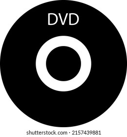 Icono de DVD Ilustración vectorial en fondo blanco..eps
