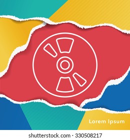 DVD line icon