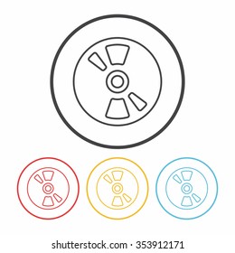 DVD line icon