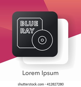 DVD line icon