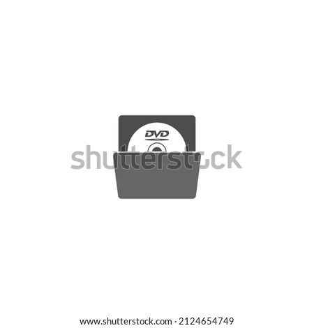 DVD logo icon design template vector