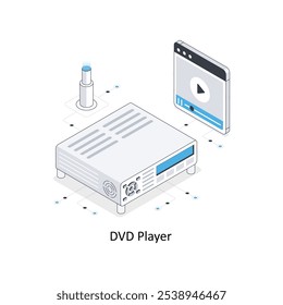 DVD Player Cab Location  isometric stock illustration. EPS File stock illustration