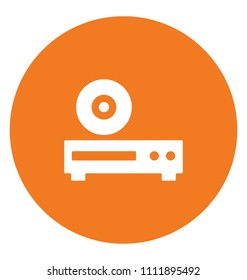 DVD Player Flat Colored Icon