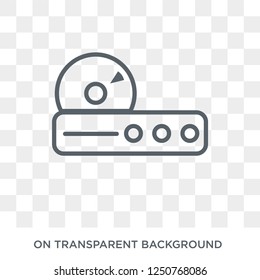 DVD Player icon. DVD Player design concept from Electronic devices collection. Simple element vector illustration on transparent background.