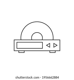 DVD player icon design. vector illustration