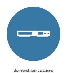 dvd player icon. Element of Electro icons for mobile concept and web apps. Badge style dvd player icon can be used for web and mobile apps