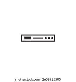 Diseño de elemento de ilustración de icono de reproductor de DVD