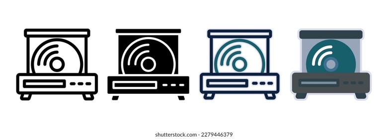 Dvd Player icon. sign for mobile concept and web design. vector illustration