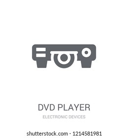 DVD Player icon. Trendy DVD Player logo concept on white background from Electronic Devices collection. Suitable for use on web apps, mobile apps and print media.
