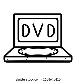 dvd player icon vector