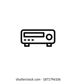 DVD Player icon in vector. Logotype