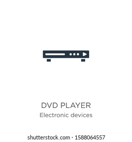 Dvd player icon vector. Trendy flat dvd player icon from electronic devices collection isolated on white background. Vector illustration can be used for web and mobile graphic design, logo, eps10