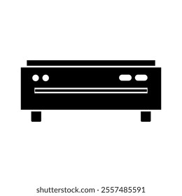 DVD player illustrated on white background