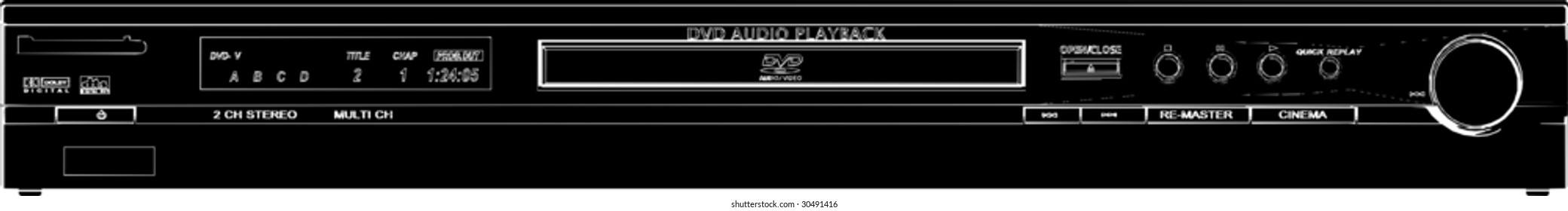 DVD Player Vector 03