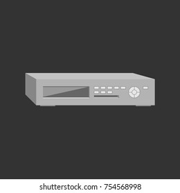 DVD player . Vector illustration.