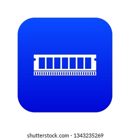 DVD RAM module for the personal computer icon digital blue for any design isolated on white vector illustration