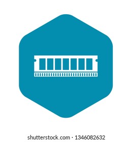 DVD RAM module for the personal computer icon in simple style isolated vector illustration