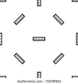 DVD RAM module for the personal computer pattern repeat seamless in black color for any design. Vector geometric illustration